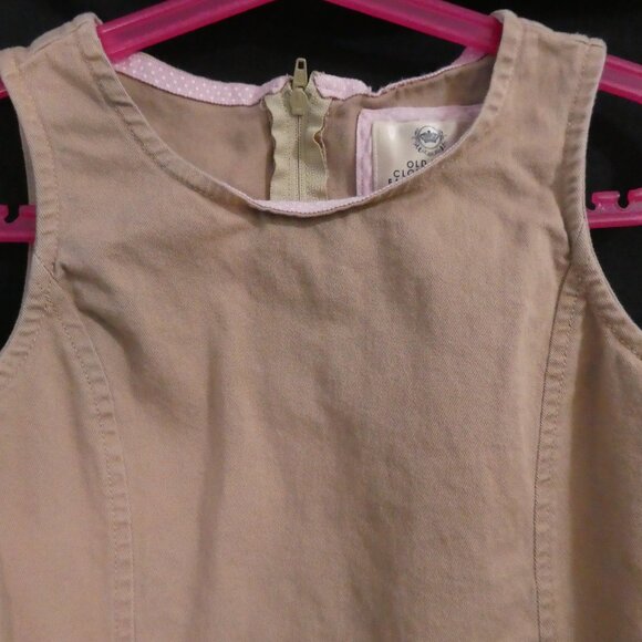 Y2K OLD NAVY Clothing Co. Uniform size 6 Sleeveless Cotton Dress Zip-Up Back - Picture 4 of 16
